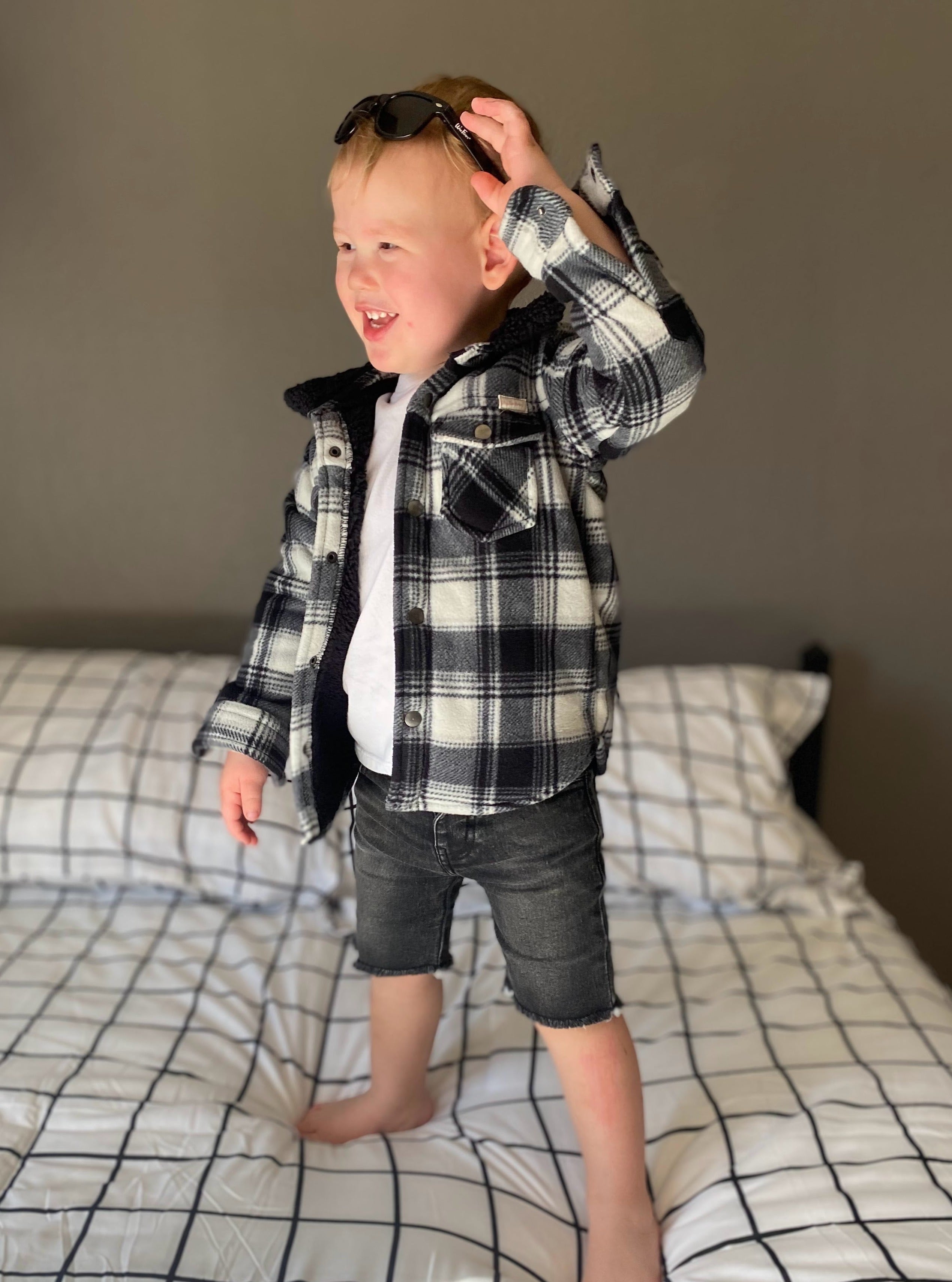 Bermuda Denim Shorts - Faded Black