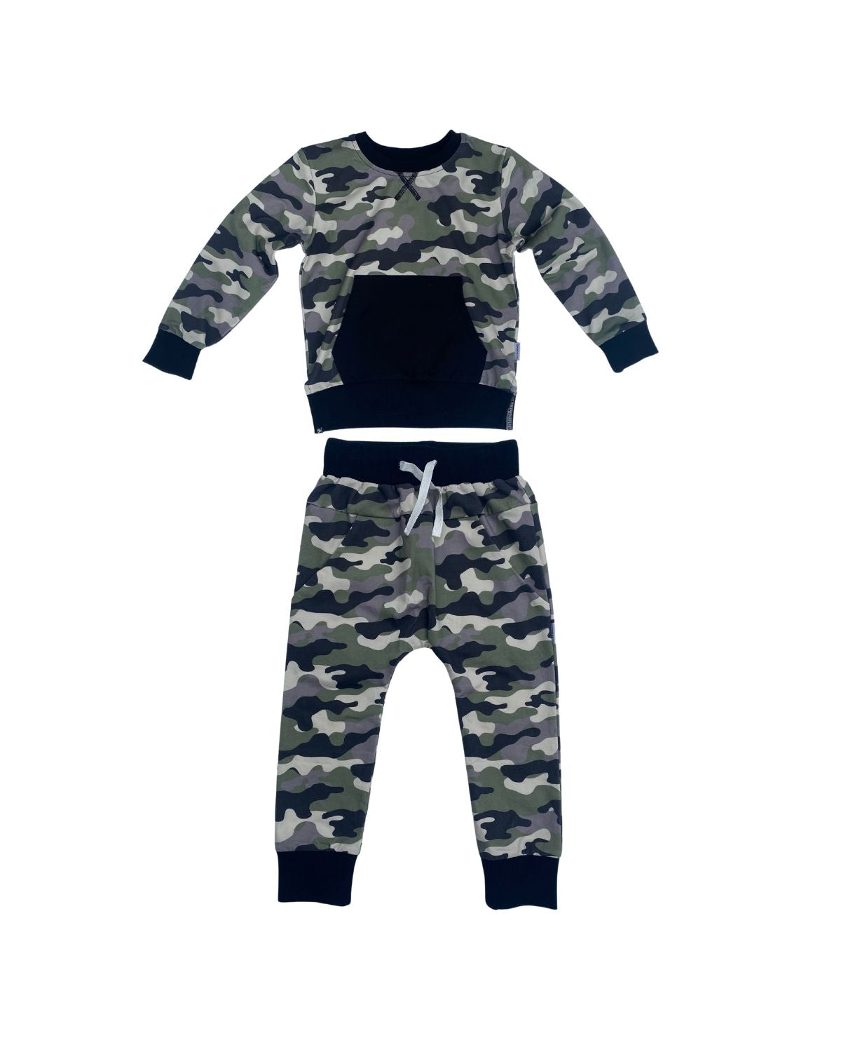Camo Jogger Pullover Top