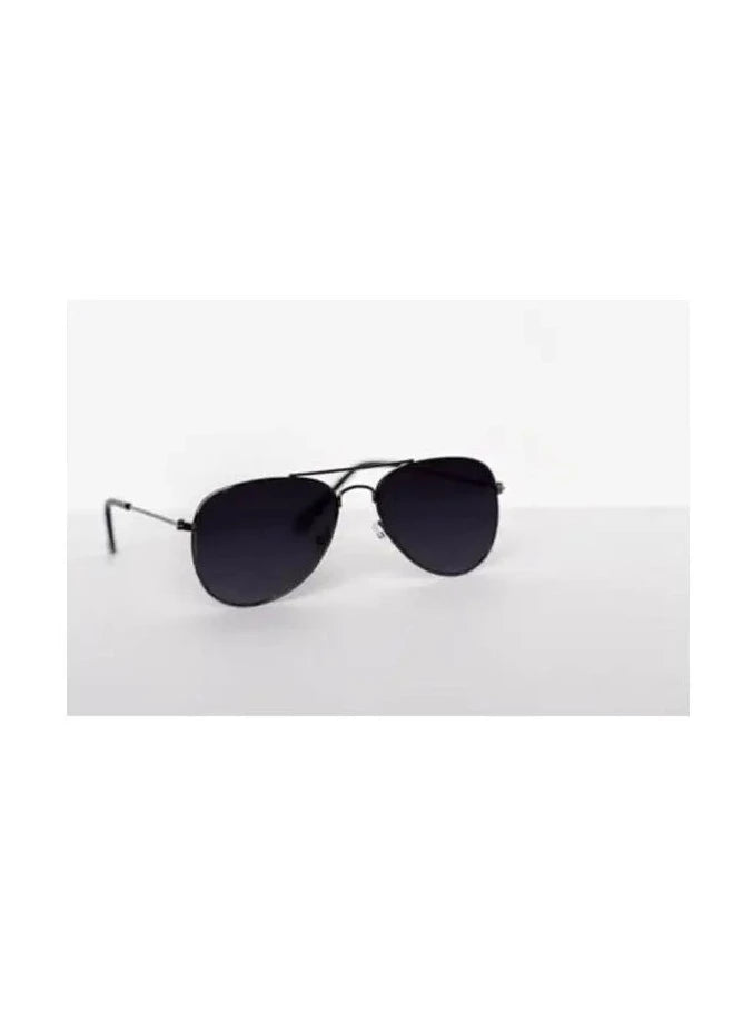 Aviator Sunglasses Black Lens- Black Frame