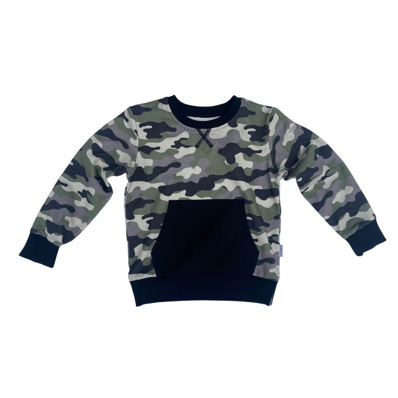 Camo Jogger Pullover Top